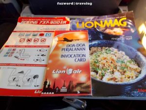 Lion Air Seat Pocket Contents | Doc: Fazword